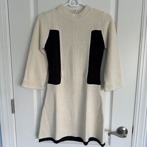 Alice + Olivia wool blend knit dress with 3/4 sleeves